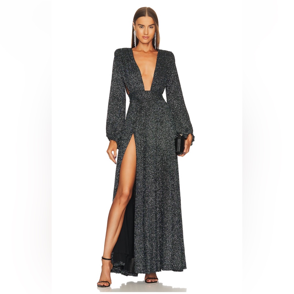 Michael Costello X Revolve Yulia Gown (Green)